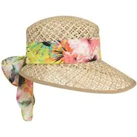 Lipodo Sonnenhut (1-St) Damencap mit Schirm, Made in Italy