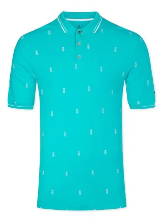 Colours & Sons - Polo blau/cyan - Gr. - M