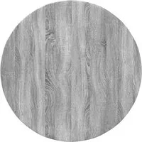 vidaXL Tischplatte Tischplatte Ø 80 x 1,5 cm Rund Holzwerkstoff Sonoma-Grau (1 St)