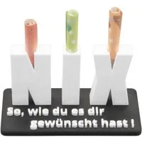 TSB Werk Geschenkpapier Geschenk Nichts NIX Geschenkidee, Geldscheingeschenk, Geburtstag, Verpackung, nix