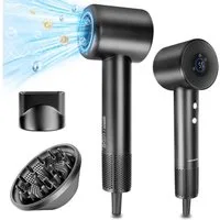 Aigostar Ionic-Haartrockner 110.000 U/min, 400 Millionen Negativ Ionen Föhn mit Diffusor, 1600 W, 110.000 U/min, Magnetischer Diffusor & Düse, Schnelltrocknung