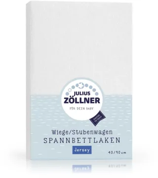 Zöllner Spannbetttuch Jersey weiß 90/40
