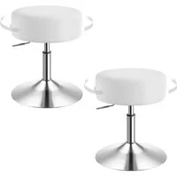 Woltu Drehhocker (2 St), Barstühle höhenverstellbar bis 150KG belastbar