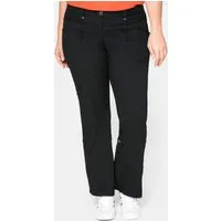 Sheego Jerseyhose Cargohose mit Krempelfunktion