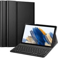 Fintie Tablet-Hülle +Tastatur für Samsung Galaxy Tab A8 10,5'' 2022/2021 SM-X200/X205/X207 10,5 Zoll, Keyboard Cover mit Magnetisch Abnehmbarer Deutsches Layout Tastatur