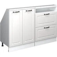 Vicco Kommode Rion, Weiß Landhaus/Weiß/Weiß, 2er Set (2 St)