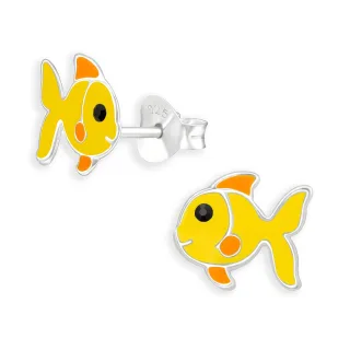 Fisch Kinder Ohrringe aus 925 Silber