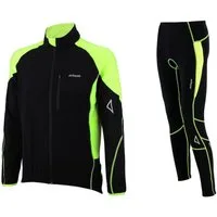 Airtracks Fahrradhose Herren Thermo Radtrikot Set Pro T (Fahrradtrikot Set, 2-tlg., Fahrradhose lang + Fahrradtrikot Langarm für Herbst-Winter) » S M L XL XXL XXXL «