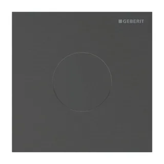 Geberit Typ 40 Abdeckplatte 246120QD1 für Urinalsteuerung IR, Round, schwarzchrom gebürstet