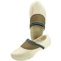SALIHA Holzschuhe mit Lederbesatz Clog