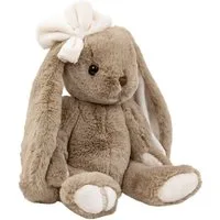 Bukowski Kuscheltier Hase Gabrielle mit Schleife am Kopf 40 cm braun Plüschhase Stofftier