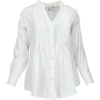 Guru-Shop Longbluse Luftige Boho Baumwollbluse, Oversize Hemdbluse,..