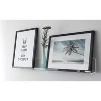 queence Bilderleiste Galerieboard - Bilderboard - Acrylglas - Bilderregal - Regal, inkl. Befestigungsmaterial