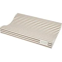 Meyco Baby Wickelauflage Fat Stripe Taupe (1-tlg), 50x70cm