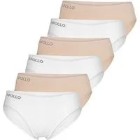 Apollo Slip Seamless (Mehrpack) Slips, Basic Briefs, Baumwoll-Stretch, im 6er Pack