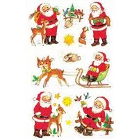 Avery Zweckform Aufkleber AVERY Zweckform ZDesign Weihnachts-Sticker "Weihnachtsmann" 4053
