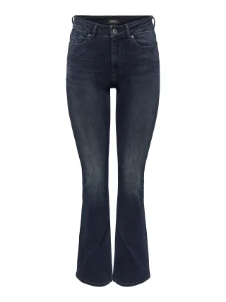 ONLY - ONLBLUSH MID FLARED DNM REA409 NOOS Blue Black Denim - Gr. - 34