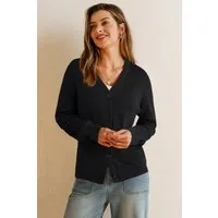 Arach&Cloz Strickjacke Damen Langarm Solid Strickjacken Leichter Cardigan mit V-Ausschnitt