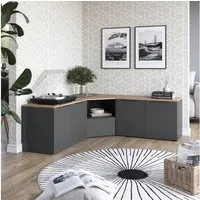 Vicco Wohnwand Wido, Anthrazit/Sonoma, 3 Teile, (3-St)