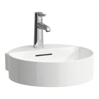 Laufen Val Handwaschbecken 81128.1, 1 Hahnloch ohne Überlauf H8112810001111