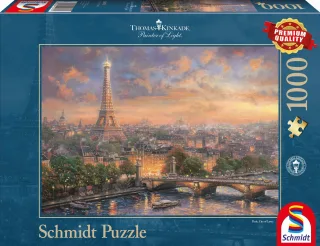 Schmidt Spiele Puzzle 59470 - Thomas Kinkade Paris Stadt der Liebe 1.000 Teile Puzzle