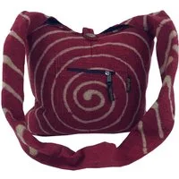 Guru-Shop Schultertasche Sadhu Bag mit Batik Spirale,große Boho..