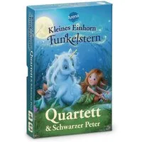 Arena Spiel Kleines Einhorn Funkelstern. Quartett & Schwarzer Peter