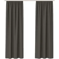 Bestlivings Gardine "Ellen" mit Universalband (2 St), Kräuselband, blickdicht, in moderner Satin-Optik, einfarbig, modern, waschbar bei 30°C