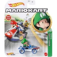 Mattel® Actionfigur Mattel HDB28 - HotWheels - Mario Kart Mini Die-Cast Fahrzeug + Figur