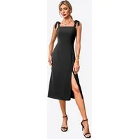 Imily Bela Midikleid Damen Elegante Kleider (Packung, 1-tlg., 1per-Pack) Einfarbig