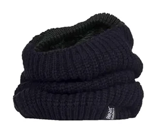 Ladies Thick Winter Warm Fleece gefüttert Chunky Knit Thermal Neck Warmer