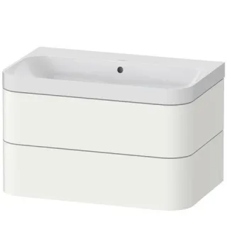 Duravit Happy D.2 Plus c-shaped Set wandhängend Weiß 775x490x480 mm - HP4347N8484 HP4347N8484
