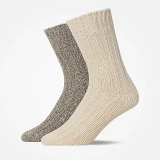 SNOCKS - Norwegian Socks brown/offwhite - Gr. - 40.5