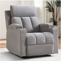 Bonzy Home TV-Sessel Relaxsessel mit Liegefunktion, Fernsehsessel, Wohnzimmer 90 °-160 ° (1-St), Manueller Verstellbarer Relaxsessel mit Fußstütze und Becherhalter