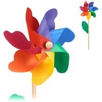 relaxdays Deko-Windrad 2er Set Windrad (2 St)