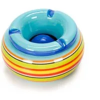 Bubble-Store Aschenbecher Aschenbecher, bunter Keramik Sturmaschenbecher, Ascher mit abnehmbarem Deckel
