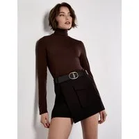 Apricot Minirock Mini-skort im Wickeldesign