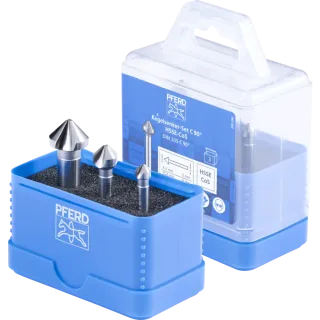 PFERD TOOLS HSSE-Kegelsenker-Set 3-tlg. DIN 335 C 90° Ausführung Co5 - 25202155