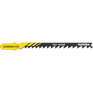 Metabo Stichsägeblätter fast wood 74 / 4,0-5,2 mm progressiv, HCS mit Eintauchspitze, speziell für K - 623960000