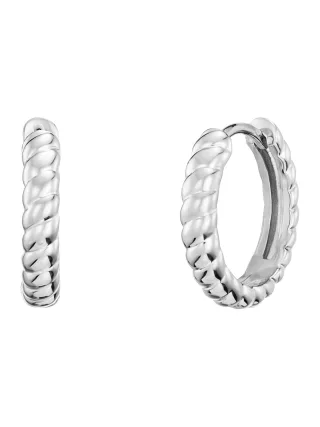 Julie Julsen Creolen 925/- Sterling Silber rhodiniert 15mm