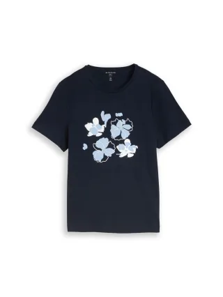 Tom Tailor - T-Shirt mit Print sky captain blue - Gr. - XXL