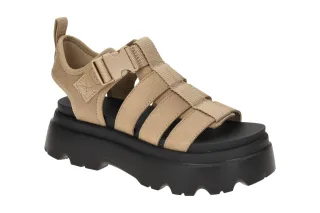 UGG 1152698 SAND Damen Sandalette CORA beige Velourleder Textil Mesh flexibel