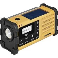 Sangean MMR-88 DAB+ Outdoorradio DAB+, UKW Notfallradio Akku-Ladefunktion, Radio (Akku-Ladefunktion, Taschenlampe, Solarpanel, Handkurbel)
