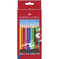 Faber-Castell Buntstift Faber-Castell Buntstift - radierbar - 12er Kartonetui