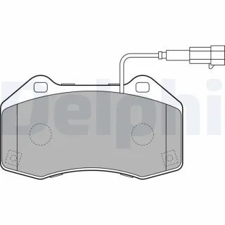 Delphi Bremsbel?ge vorne Abarth 500 Punto Alfa Romeo 4c Mito Fiat Punto