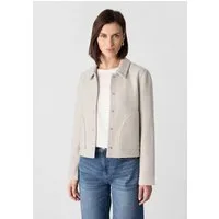 comma Funktionsjacke Indoor-Jacke Kurze Jacke aus Boiled Wool