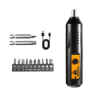 Multifunctional Electric Screwdriver USB Charging 3.6V Lithium Battery High Torque Magnetic Bit Portable Compact Design