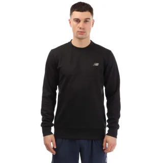 New Balance - Sweatshirt für Herren, Rundhalsausschnitt, Athletisch (Schwarz)