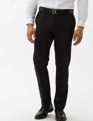 Brax Herren Wollchino Style ENRICO BLACK, schwarz, Gr. 255