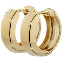 NKlaus Klappcreolen Paar 750 Gelbgold Klappcreolen Ohrringen 12,2 X 3, (Damen)